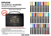 ESTUCHE 36 ROTULADORES ACRILICOS GAMA ARTIST CON ORGANIZADO | ROYMART